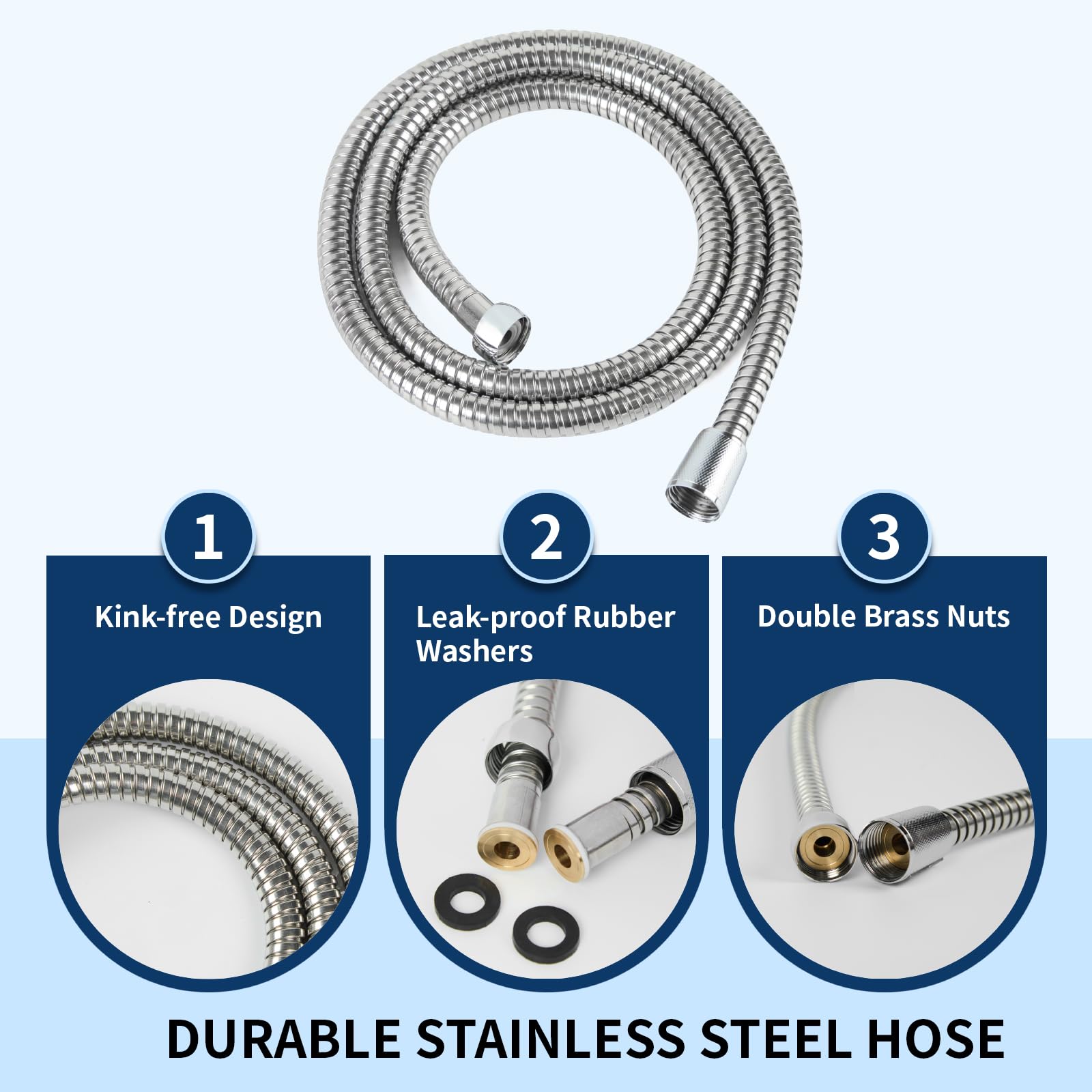 Homaqua anti-clog nozzle helps maintain steady flow and easy cleaning