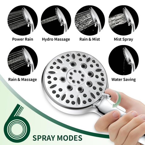 Homaqua high-pressure design delivers strong spray while saving water