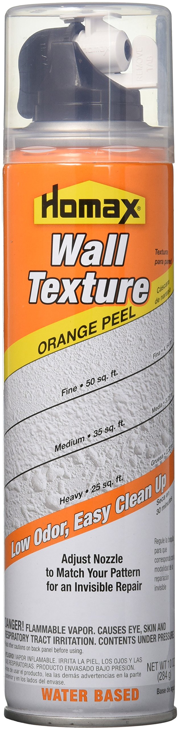 Homax 4091 aerosol texture can for orange peel finish, ideal for patching walls.