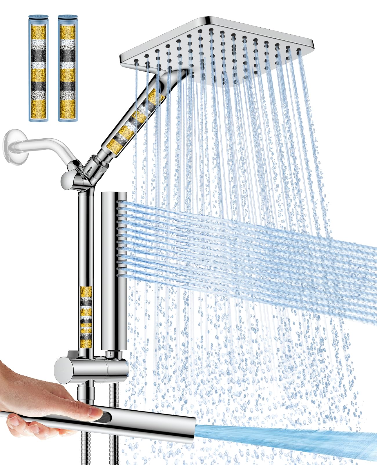 Power wash mode for thorough cleaning of tub and pets