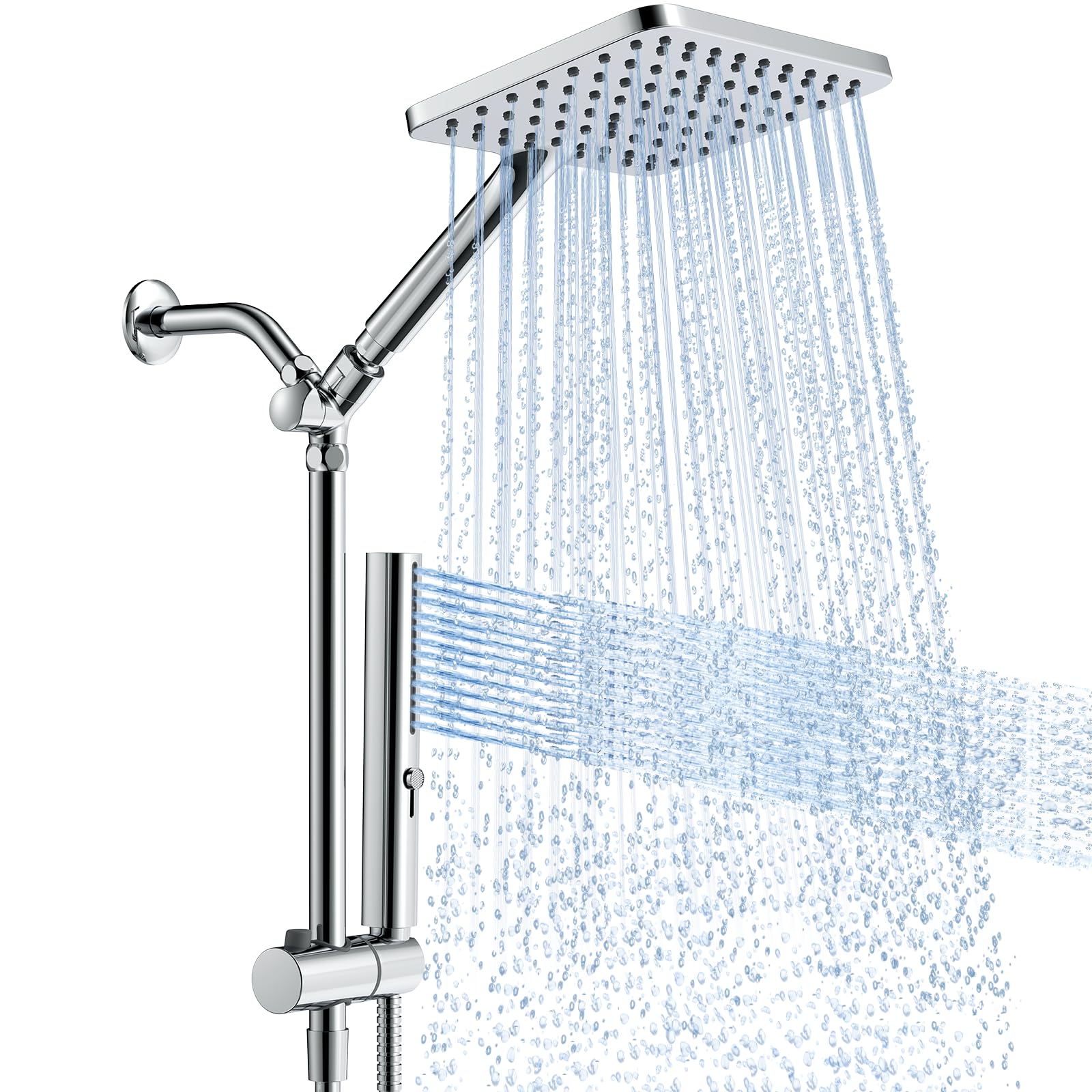 Hombeter 10-inch panel rain head for full-body coverage during showers