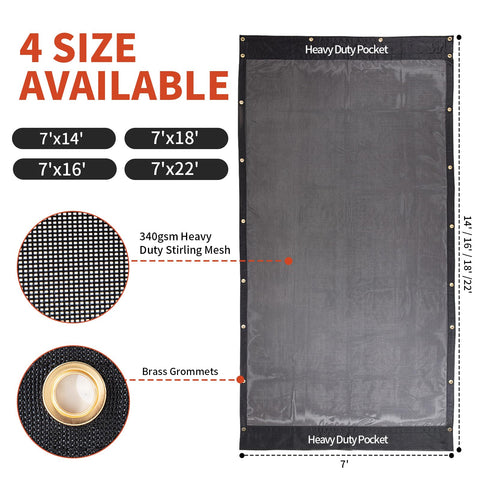 HOMBYS tarp brass grommets enable secure ties.