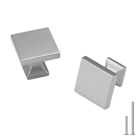 Homdiy 10-pack square knobs in brushed nickel refresh furniture.