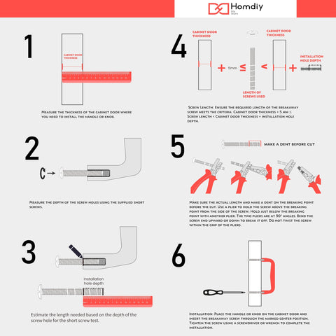 Homdiy 10-pack pulls shown on a vanity cabinet for coordinated hardware.