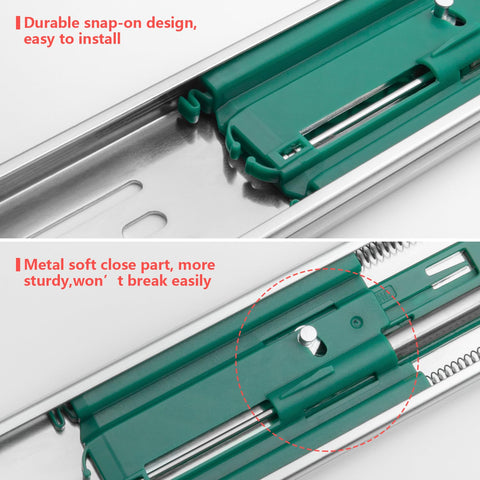 Homdiy ball-bearing side-mount design ensures quiet, reliable operation.