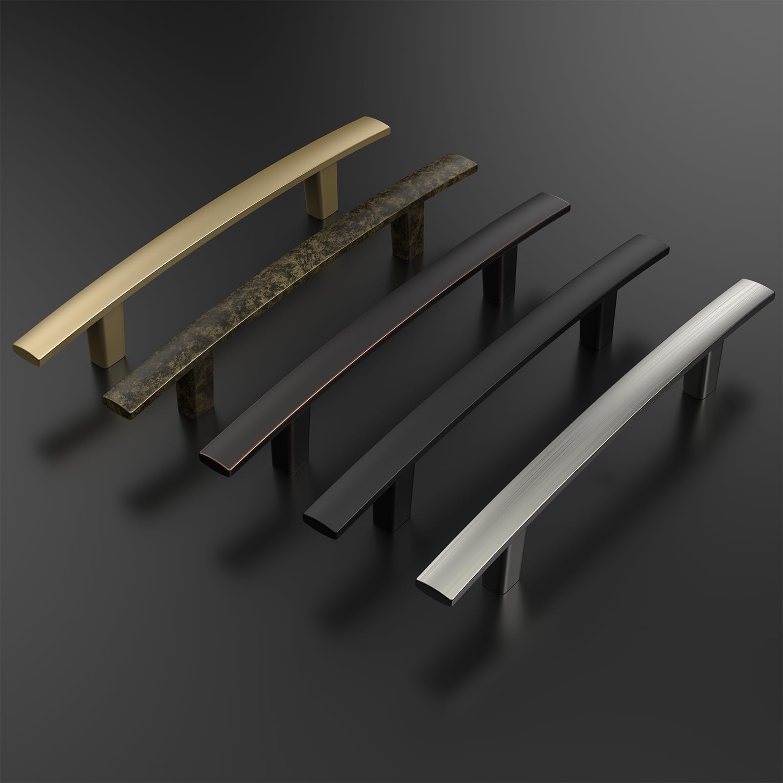 homdiy zinc alloy pulls include two screw sizes for easy installation
