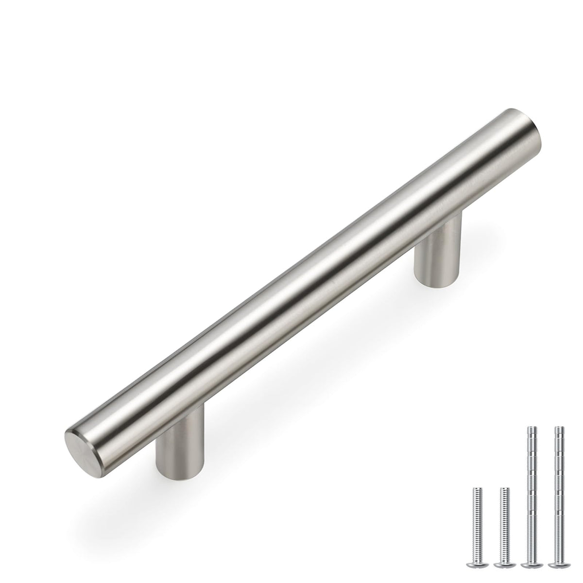 homdiy brushed nickel cabinet pull 3in center for easy, safe operation