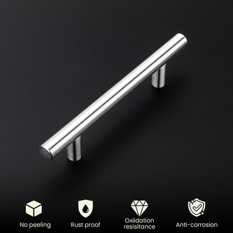 homdiy brushed nickel cabinet pull with rounded arc to prevent bumps