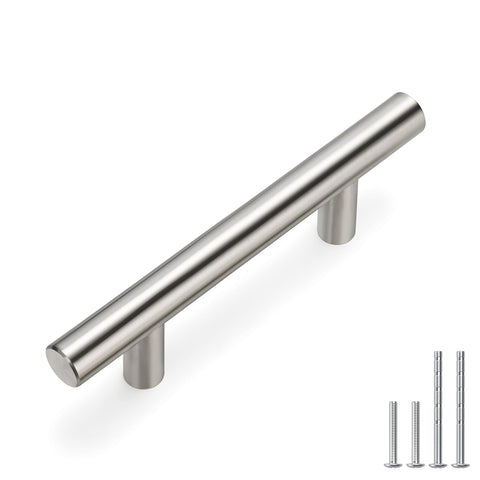 Homdiy brushed nickel cabinet pulls with 2-1/2in centers for quick kitchen cabinet upgrades.