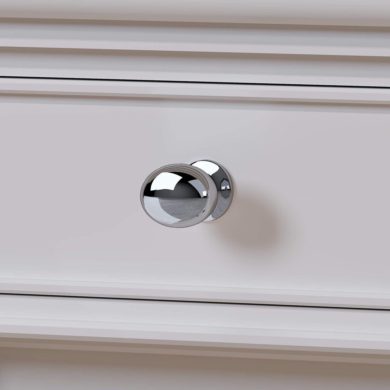 Homdiy polished chrome knob for cupboards improves grip and style on dressers.
