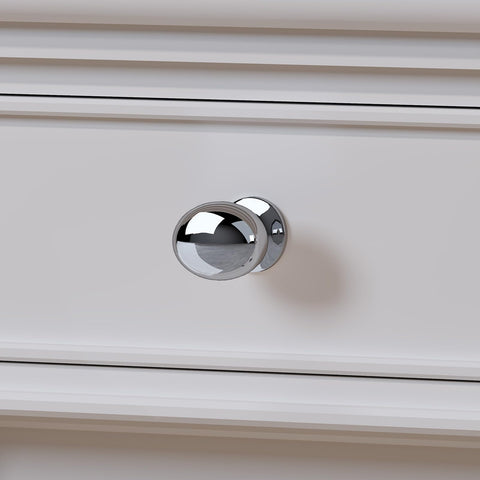 Homdiy polished chrome knob for cupboards improves grip and style on dressers.