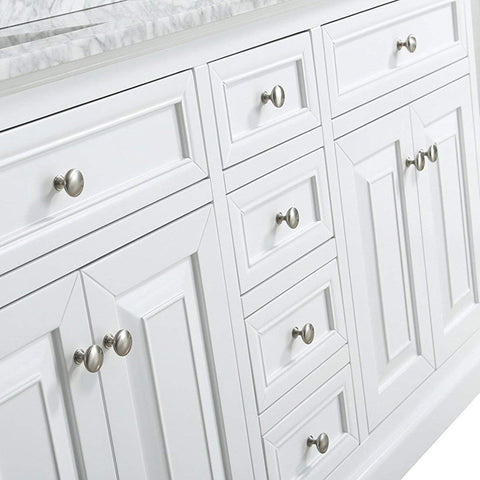 Dresser fronts with Homdiy knobs create cohesive modern style.