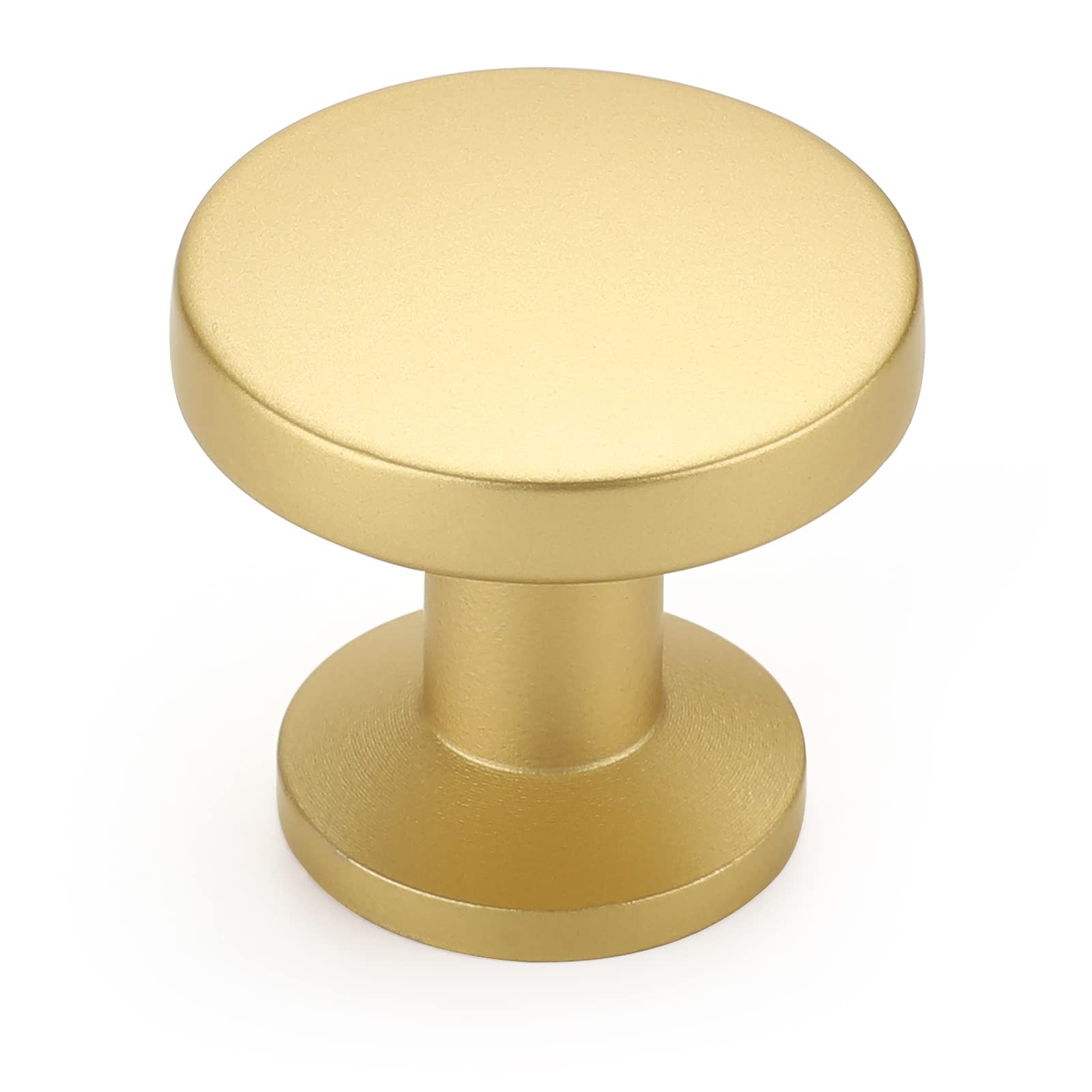 homdiy gold brushed brass cabinet knob front view for modern dresser upgrade