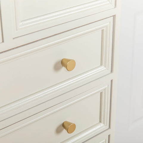 Homdiy brushed brass cabinet detail enhances modern spaces