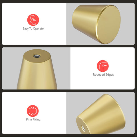 Homdiy gold knob on a drawer front adds refined style