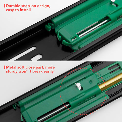 Homdiy heavy duty zinc plated steel slides resist daily wear