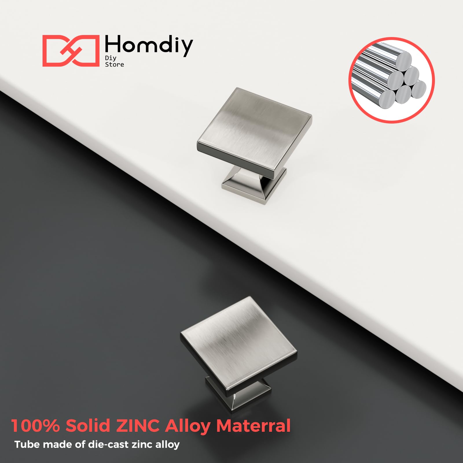 Includes screws for easy installation with Homdiy cabinet knobs.