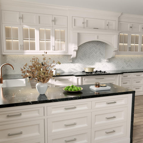 Homdiy kitchen cabinet pulls improve grip with sleek design.