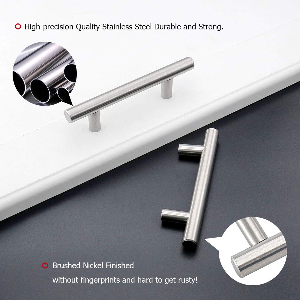 Homdiy kitchen cupboard hardware for drawers and doors offers a streamlined look.