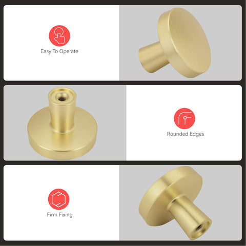 Homdiy knob close-up, 32mm diameter for versatile cabinet fit.