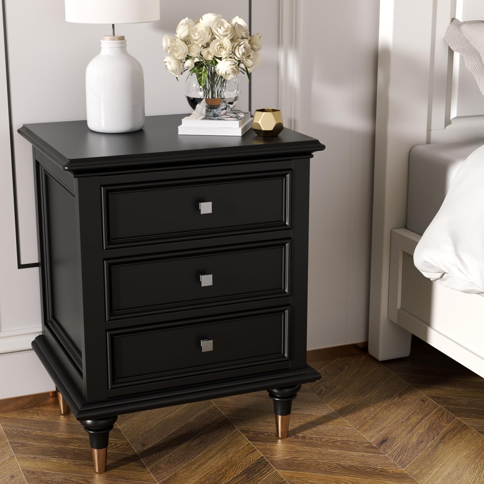 Knobs suit cabinets, dressers, wardrobes, and lockers for a cohesive look.