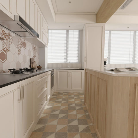 homdiy modern arch cabinet handle complements transitional kitchens with soft curvature
