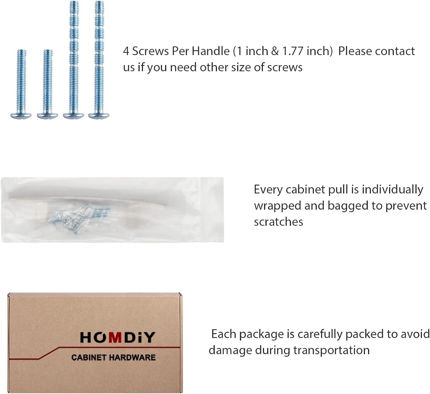 homdiy brushed nickel handles suit kitchens, bathrooms, and wardrobe dressers for cohesive look