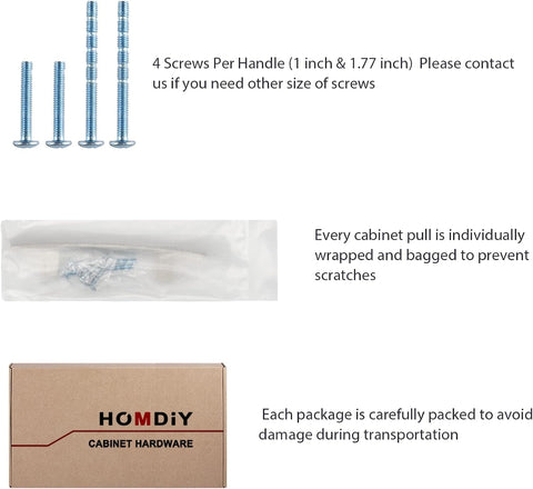 homdiy brushed nickel handles suit kitchens, bathrooms, and wardrobe dressers for cohesive look