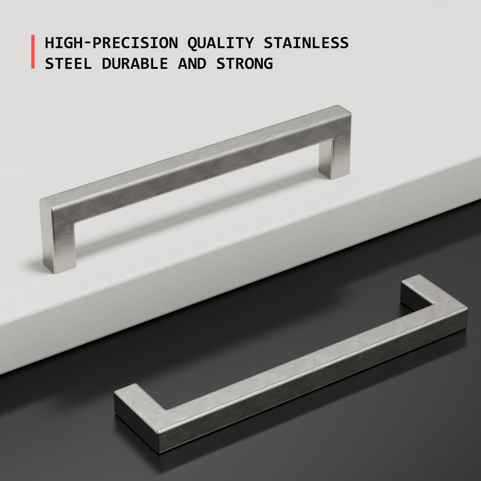 Homdiy stainless steel hardware close-up shows durable brushed finish.