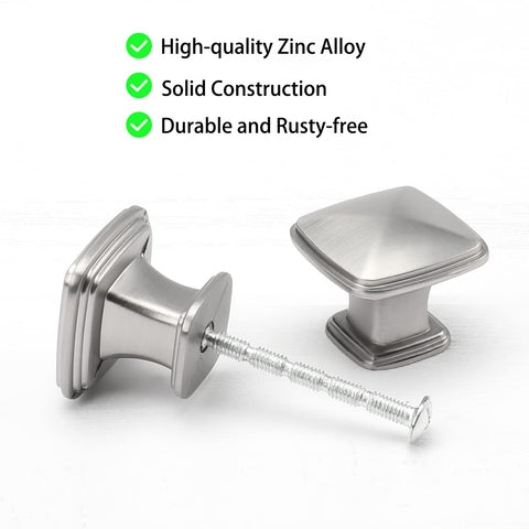 homdiy zinc alloy knob in kitchen setting, sturdy daily use for cabinets