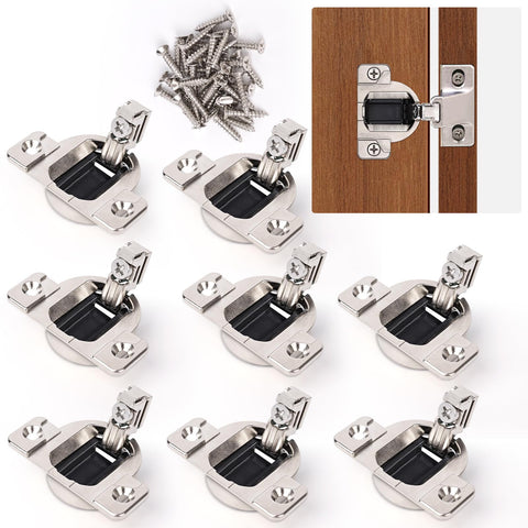 HomdMarket 8-pack 110° soft close hinges deliver quiet, smooth cabinet closures.