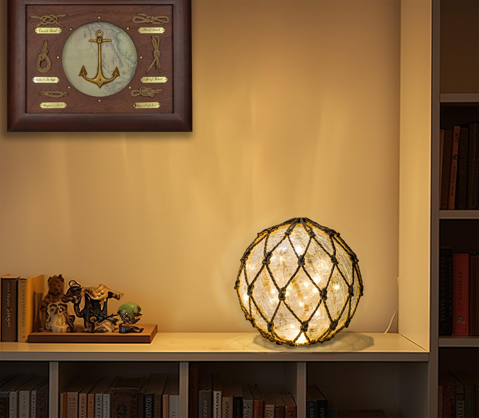 HOME DECOR SAILINGSTORY battery-powered night light runs up to 60 hours.
