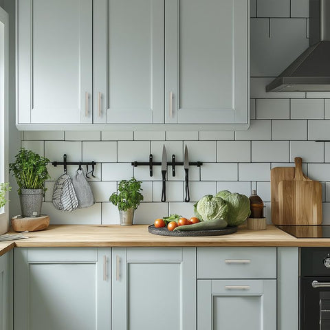 HOME EDIT brushed nickel dresser pull adding contemporary elegance to furniture.