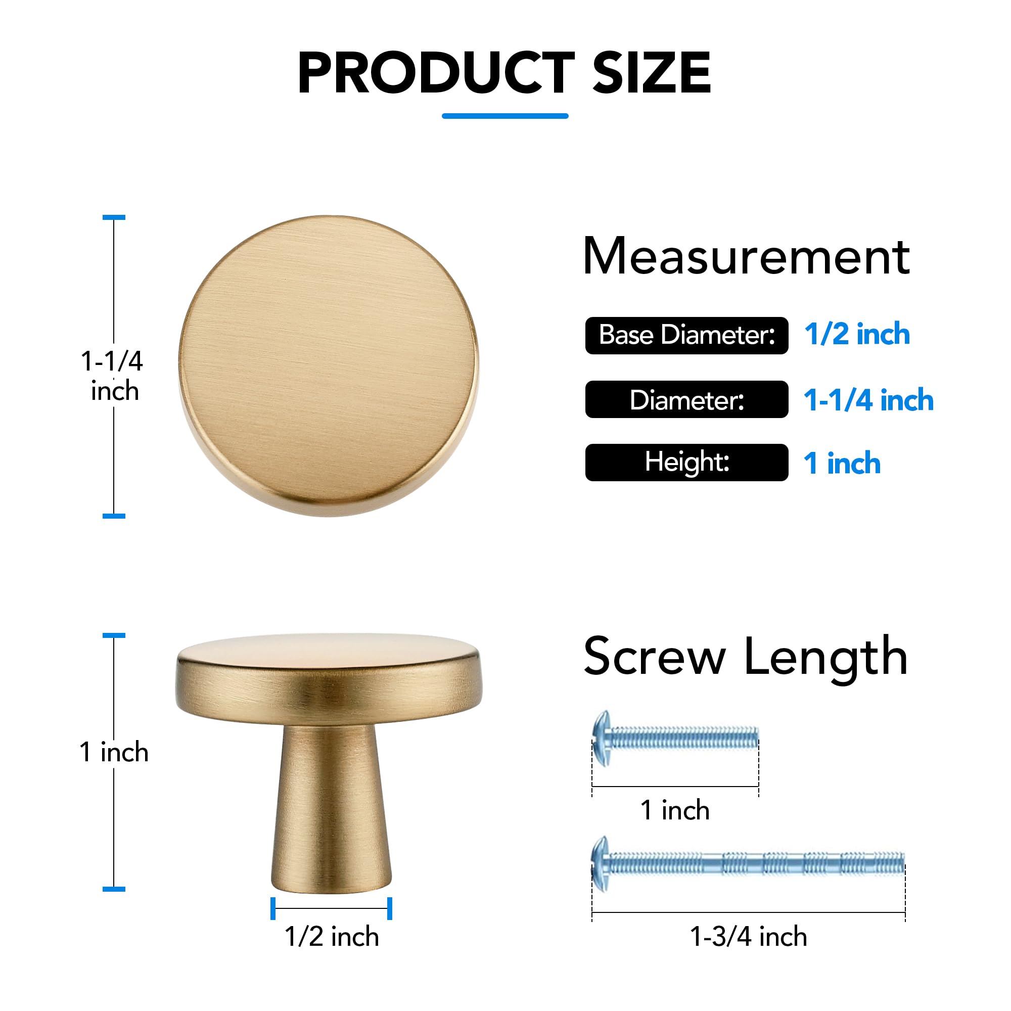 Home Edit champagne bronze knob round enhances kitchen and bathroom drawers with versatile, classic style.