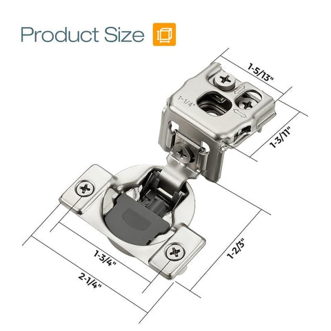 HOME EDIT three-way adjustable hinges help keep doors aligned and sag-free.