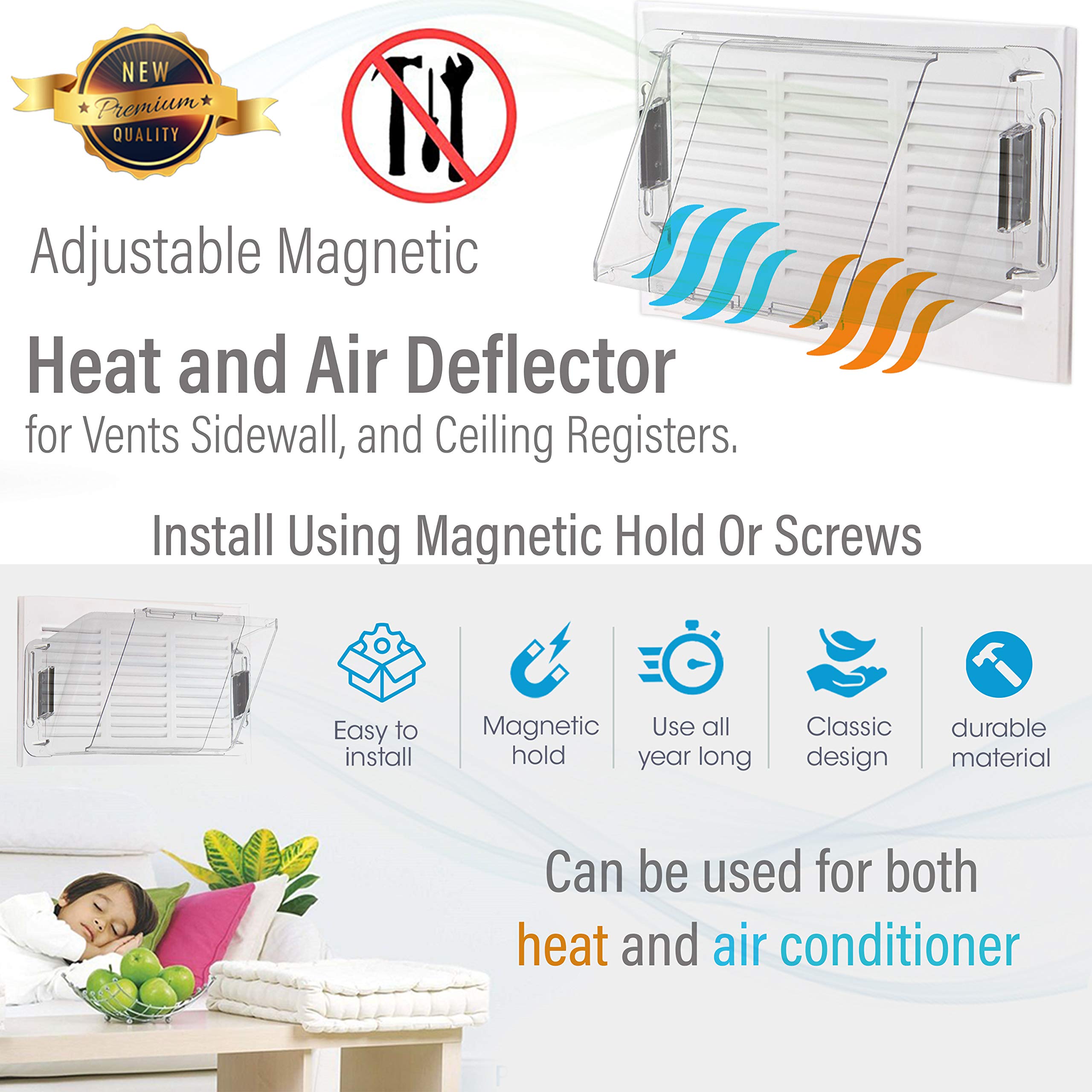Home Intuition 2 pack on a vent for versatile room coverage.