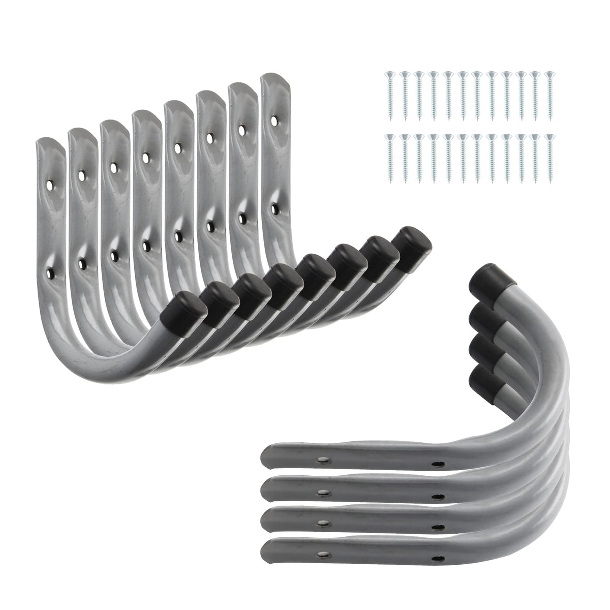 HOME MASTER HARDWARE 12-pack wall hooks front view for organized garage storage.