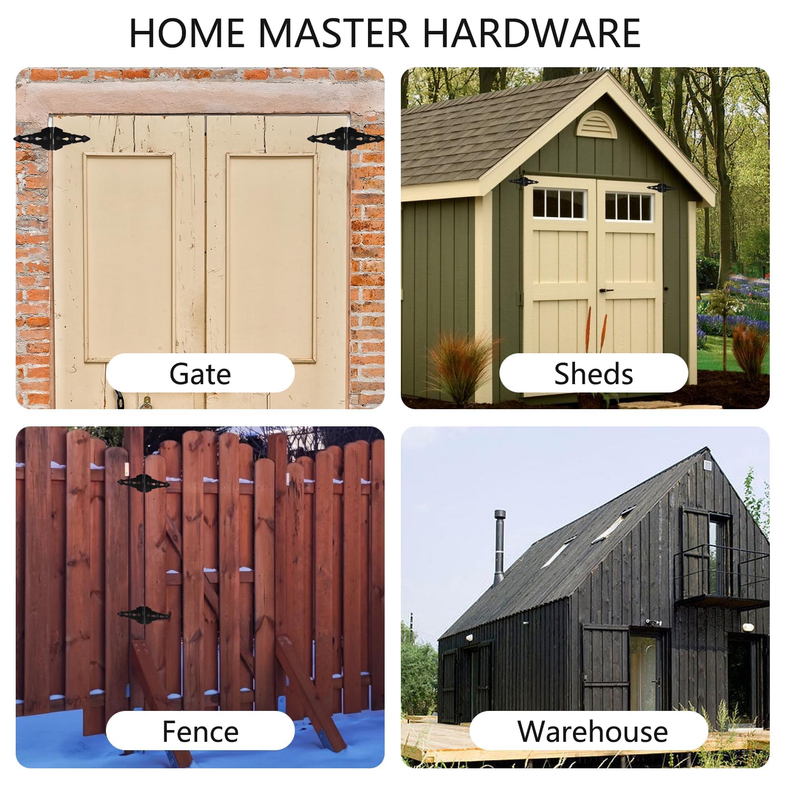 HOME MASTER HARDWARE 270-degree rotation hinge for versatile openings.