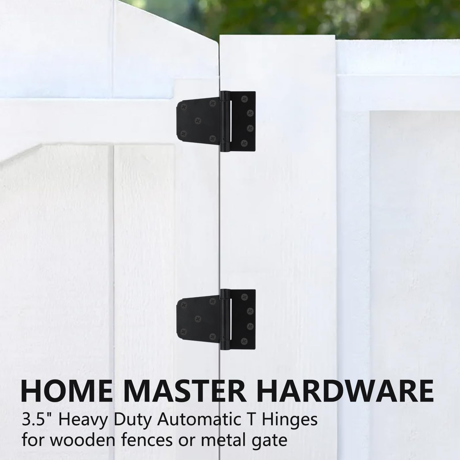 HOME MASTER HARDWARE 270-degree swing capability supports versatile gate movement