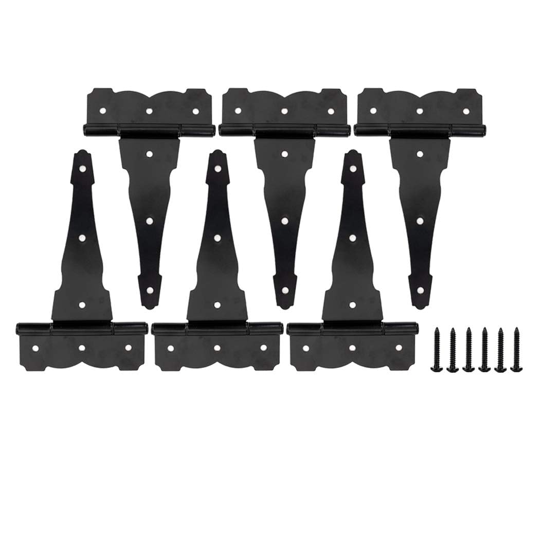 HOME MASTER HARDWARE 8-inch decorative Tee hinge assembly improves shed door durability