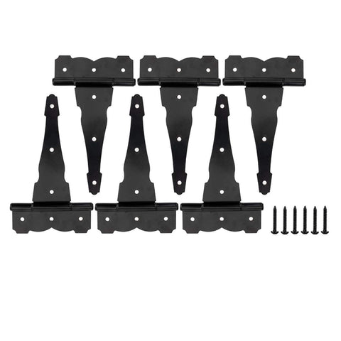 HOME MASTER HARDWARE 8-inch decorative Tee hinge assembly improves shed door durability