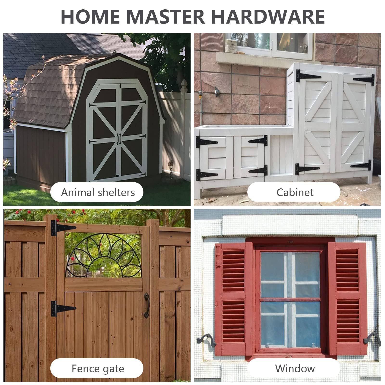 HOME MASTER HARDWARE 8-inch hinge suited for gates, sheds, barns and garages