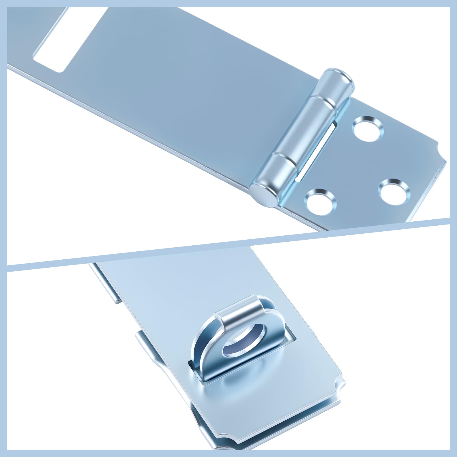 HOME MASTER HARDWARE adjustable staple design demonstrates door compatibility and alignment.