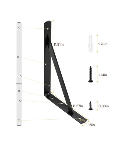 Bookshelf setup with Home Master Hardware brackets providing stable display