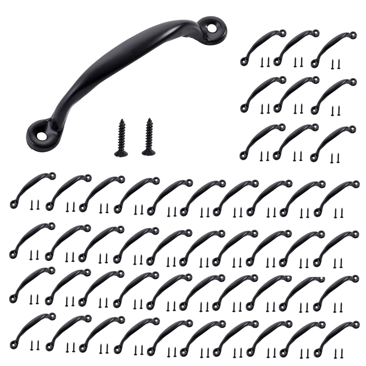 HOME MASTER HARDWARE cabinet pull 4-7/8 inch black finish for durable kitchen drawers