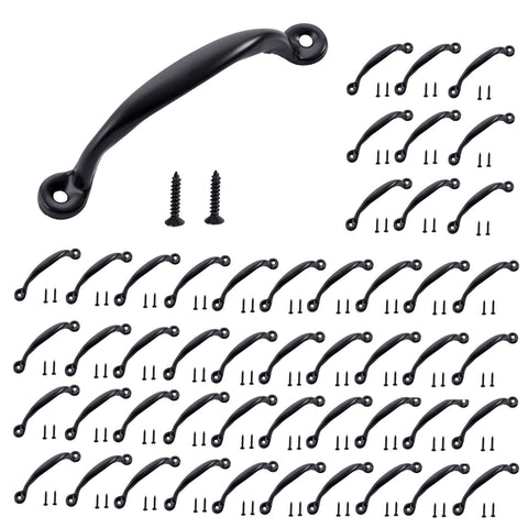 HOME MASTER HARDWARE cabinet pull 4-7/8 inch black finish for durable kitchen drawers