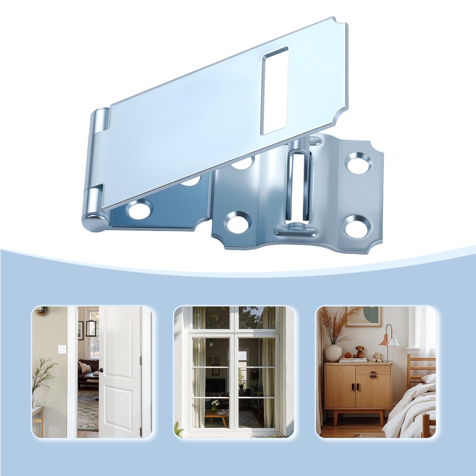 HOME MASTER HARDWARE extra thick hasp supports daily use in busy settings.