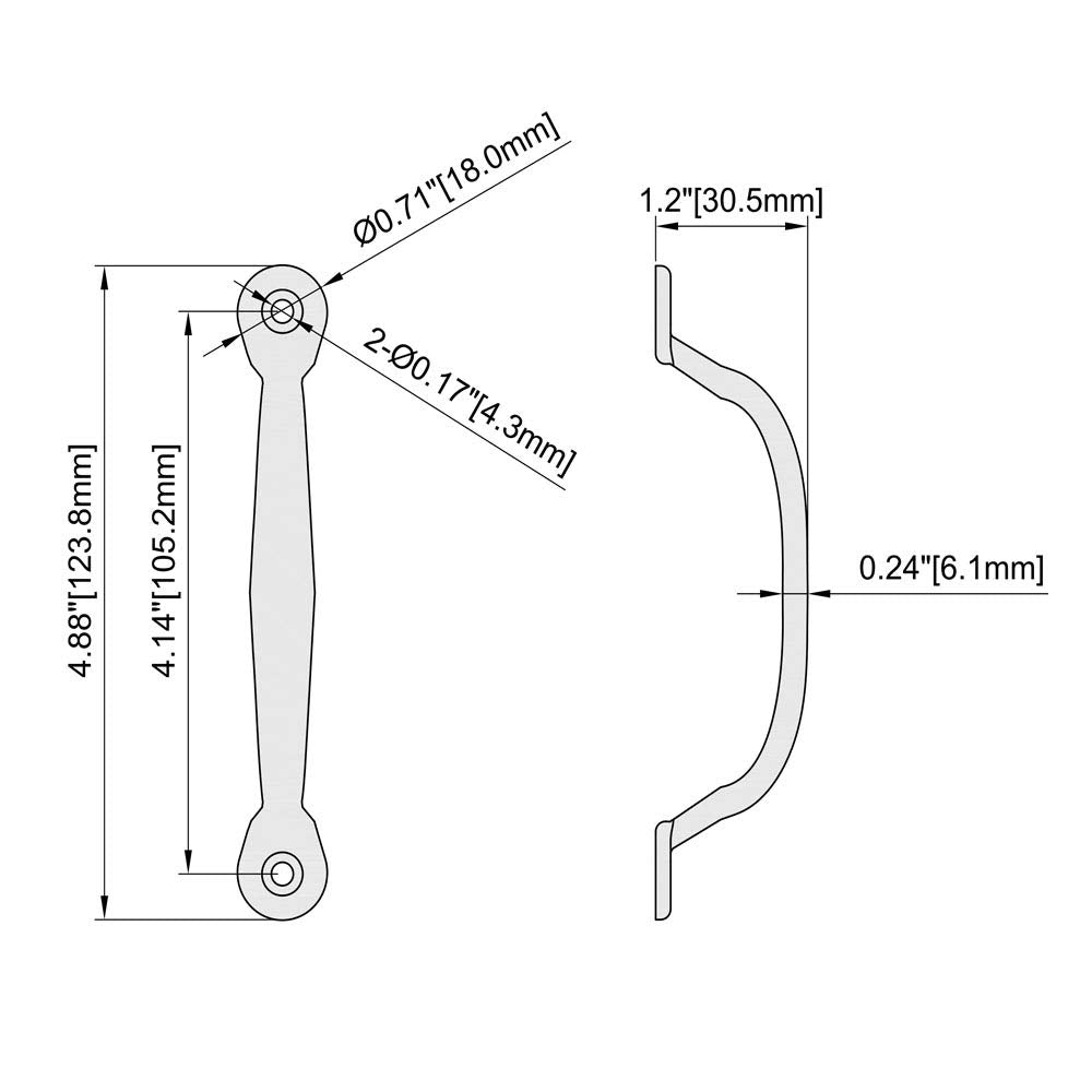 HOME MASTER HARDWARE fence gate handle black for durable daily use