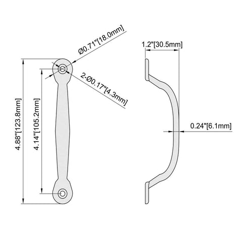 HOME MASTER HARDWARE fence gate handle black for durable daily use