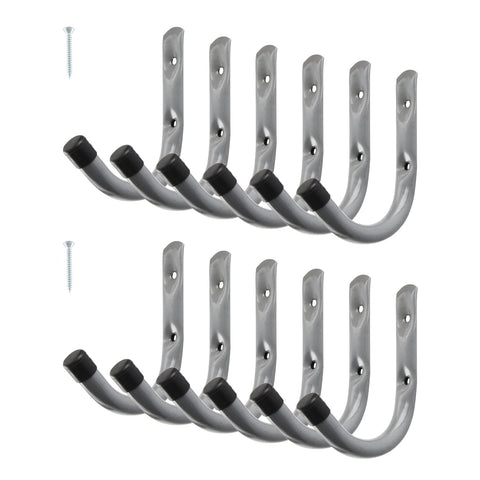 HOME MASTER HARDWARE gray finish utility hooks ready for indoor or outdoor use.